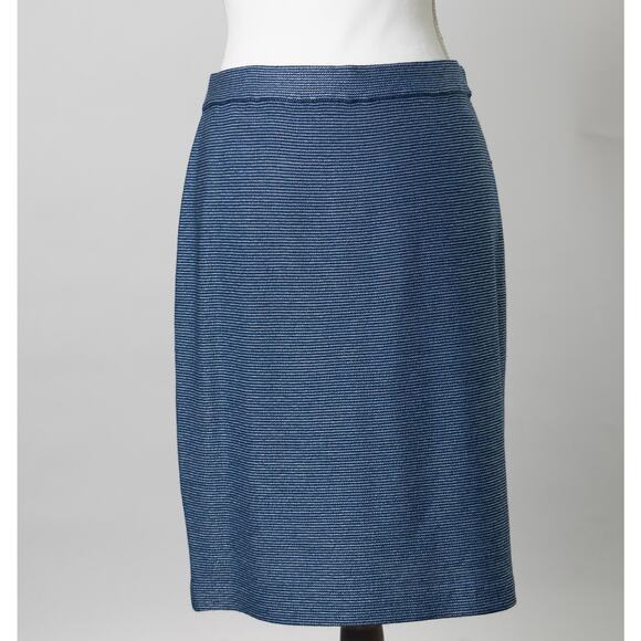 St. John Collection by Marie Gray Blue Skirt Size 8 - Picture 2 of 8